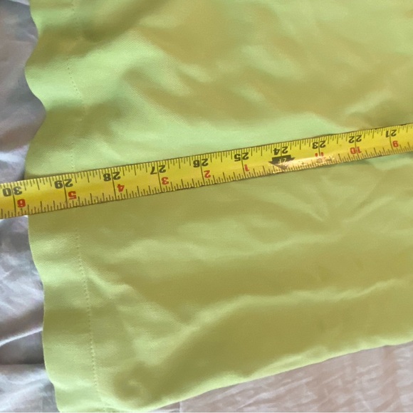 Tommy Bahama 100% Silk Shirt lime green size large - Picture 6 of 7